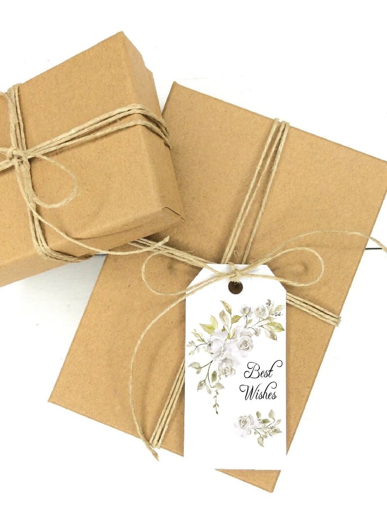 Best Wishes Gift Bag Tag Printable Card - Etsy
