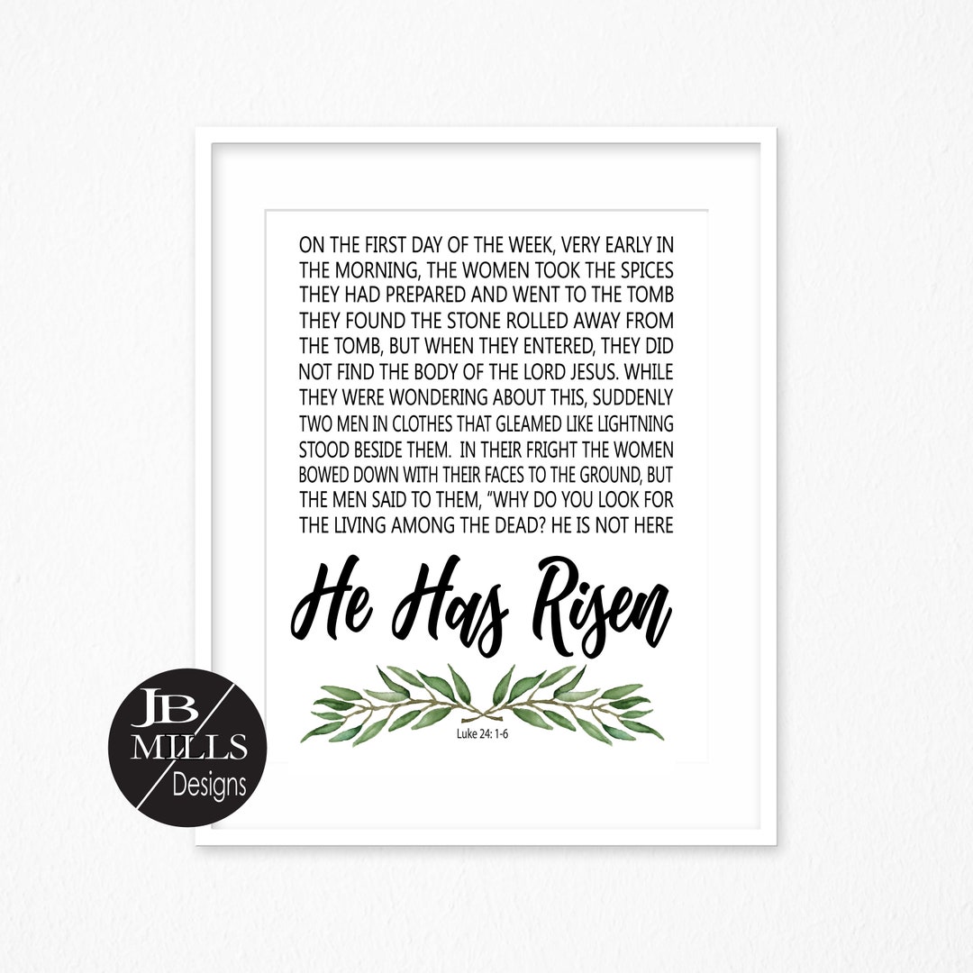 Easter Printable Easter Bible Verse - Etsy