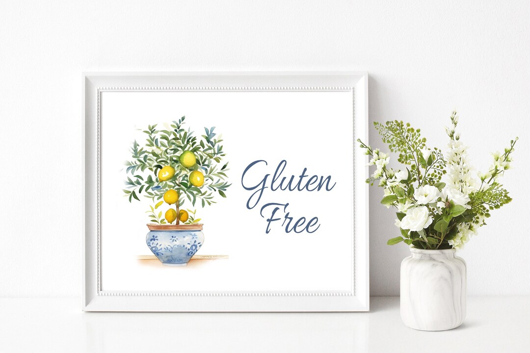 Gluten Free Printable Gluten Free Party Sign - Etsy