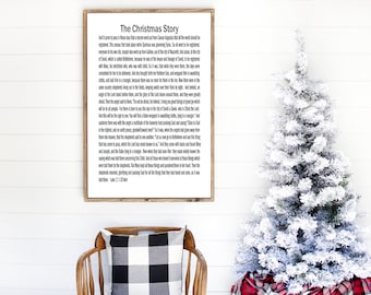 Weihnachtsgeschichte druckbare Poster