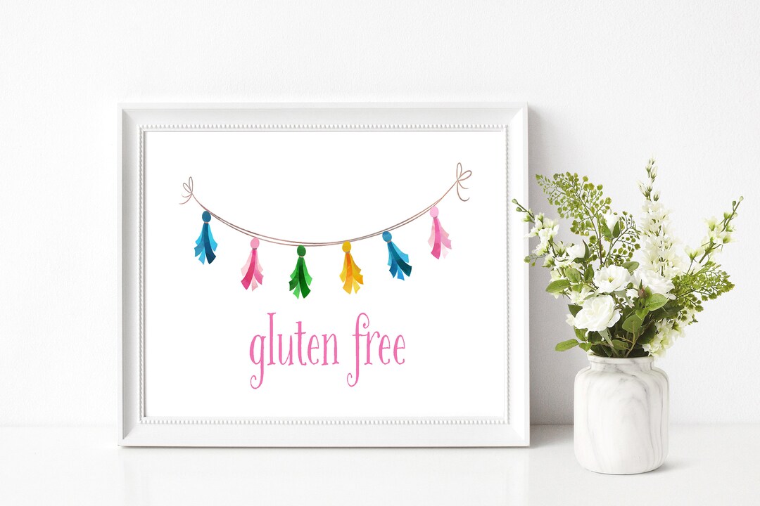 Gluten Free Sign Printable - Etsy