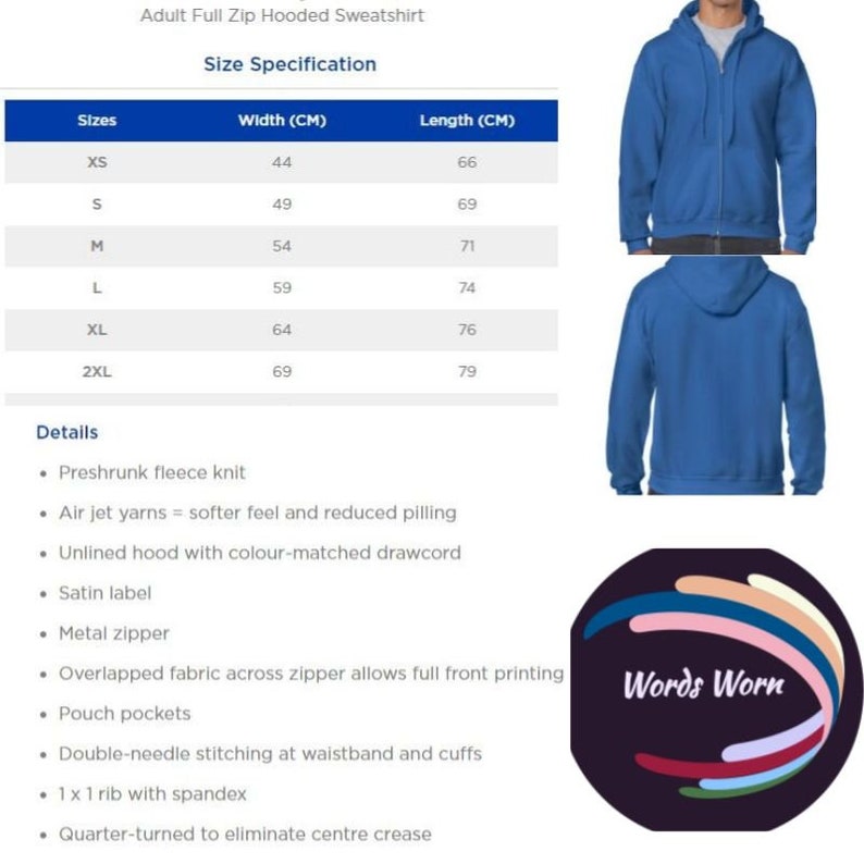 Create Your Own Design Zip Up Hoodie Full Zip Sweatshirt Etsy