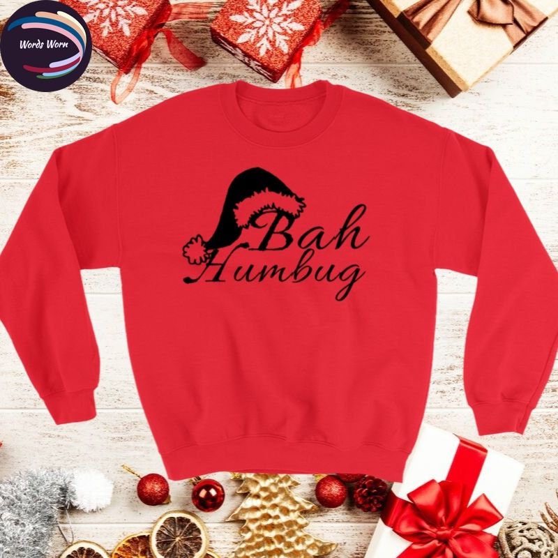 Bah Humbug Sweatshirt Pullover Sweatshirt Fur Frauen Bah Etsy
