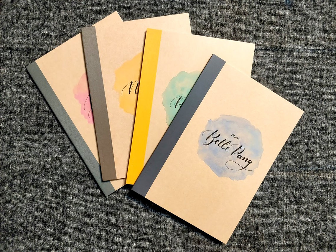 Personalized Notebook Custom Muji Notebook School Subject Etsy