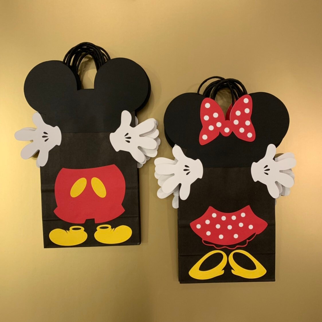 Mickey and Minnie Mouse gift bags / goodie bags/ favor bags / Etsy