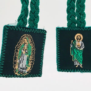 Scapular of St. Jude Green Scapular of St. Jude measures 26 inches can be used by men or women or for altars