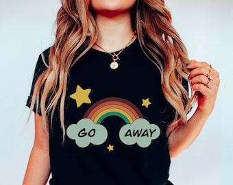 T-shirt Go Away | | chemise misanthrope | Chemise sarcastique Drôle de chemise introvertie | T-shirt unisexe