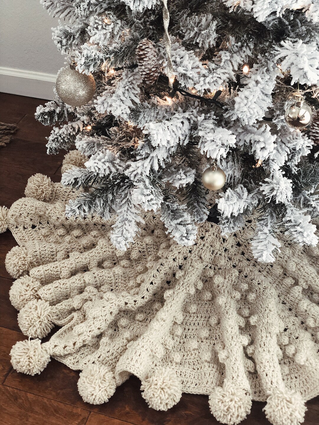 Tree Skirt Christmas Tree Skirt Boho Christmas Farmhouse Christmas ...