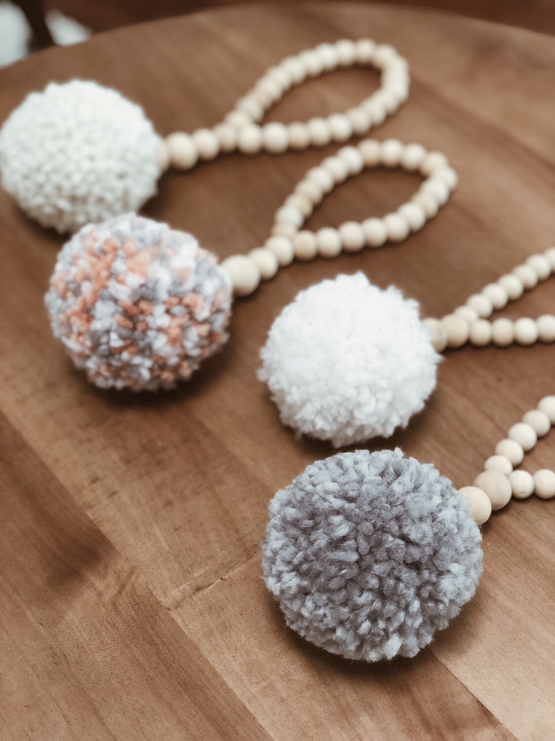 Pom Poms Hanging Pom Poms Chunky Pom Poms Etsy