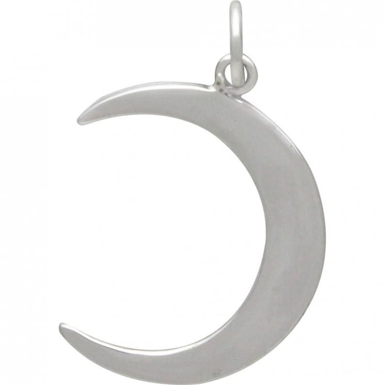 Jewelry Supplies Pendants Crescent Moon with Granulation Jewelry Findings Celestial Charms