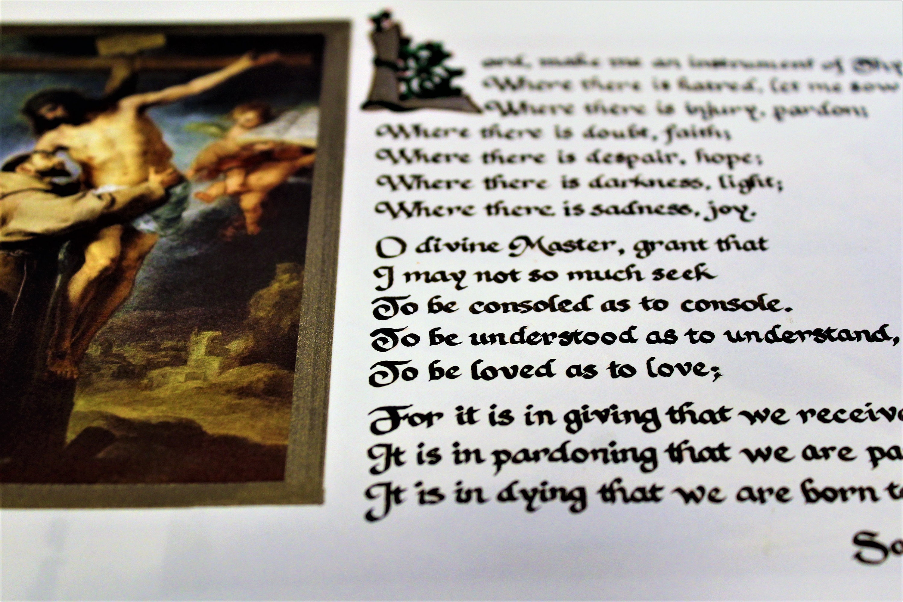 St. Francis Make me an instrument of Your Peace Peace Prayer Etsy