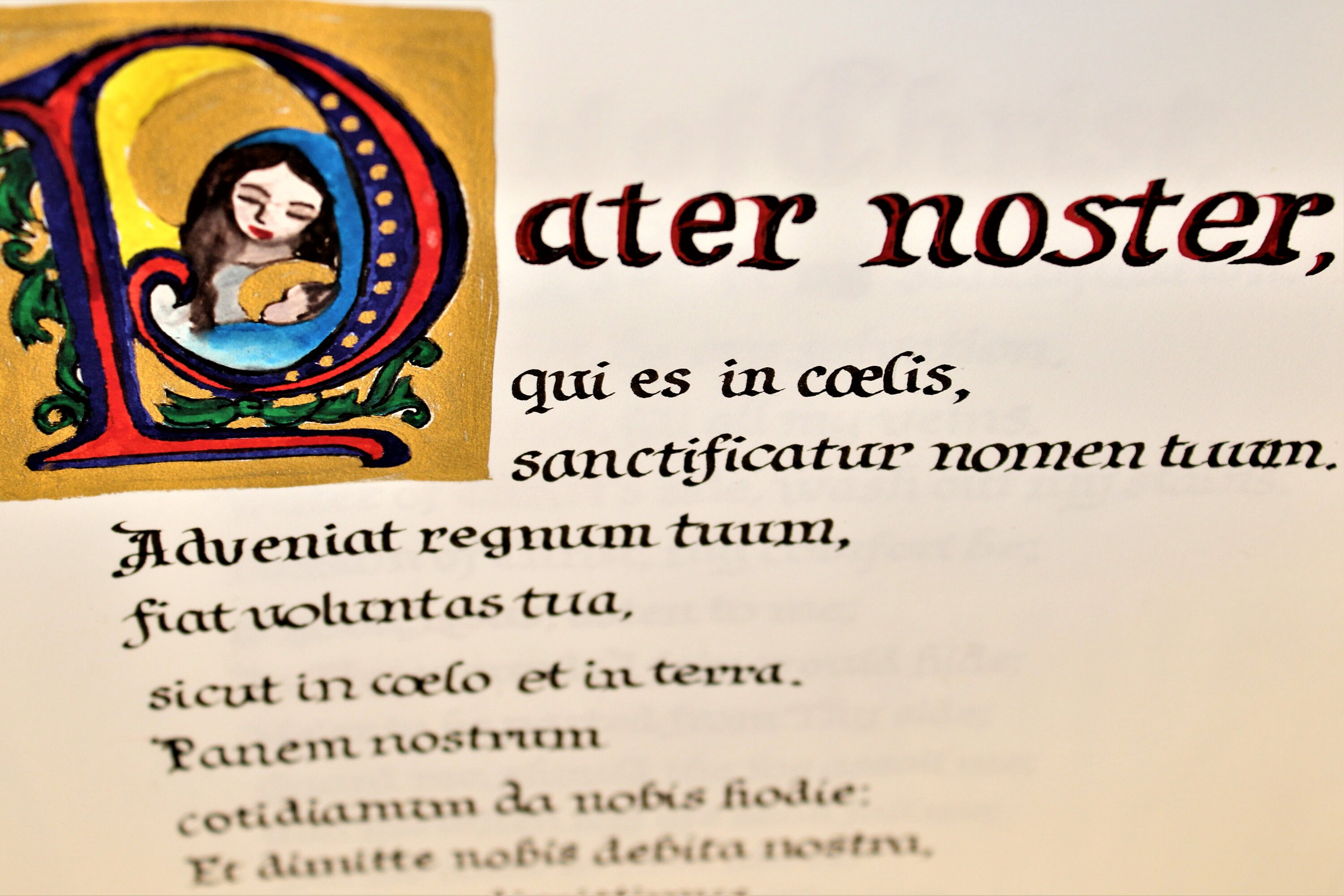 Pater noster our father in latin lord s prayer etsy