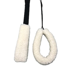 Pilates straps fuzzies, pilates cadillac fuzzies, pilates trapeze table fuzzies, pilates fuzzies, sheepskin fuzzies, faux fur fuzzies