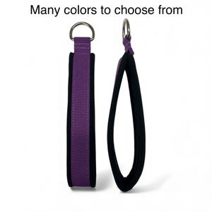 pilates single loop padded straps, reformer straps, pilates hand foot straps, pilates straps,  "Slims"
