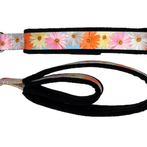 Pilates double loop padded straps, pilates straps, reformer straps, pilates foot straps, personal pilates straps, &quot;Spring daisies&quot; pattern
