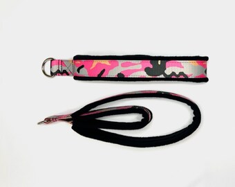Pilates double loop padded straps, pilates straps, reformer straps, pilates foot straps, personal pilates straps,  "Pink Camo" pattern