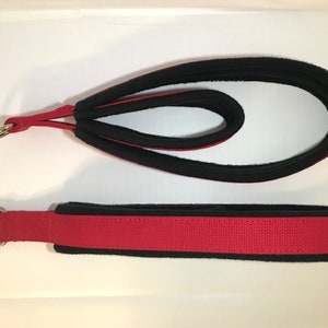 Set pilates double loop padded straps, personal pilates straps, reformer straps, reformer double loop padded straps, *SLIM* Red