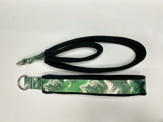 Pilates straps, set pilates double loop padded straps, reformer straps,  reformer padded straps, Green Smoke Pattern