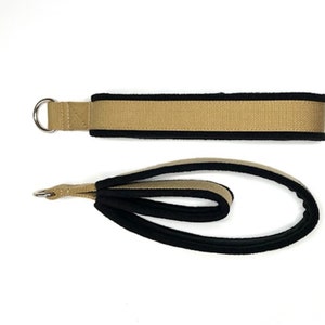 Set double loop padded pilates straps, reformer straps, yoga straps, resistance straps, exercise straps &quot;Khaki&quot; , Homesewntutubags