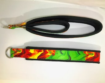 Pilates straps, reformer straps, pilates reformer straps, Pilates double loop padded straps, reformer double loop straps, "Wicked Rasta"