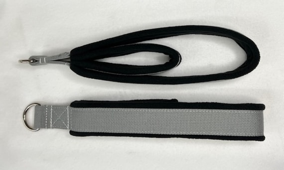 Set Pilates Double Loop Padded Straps, Pilates Straps, Reformer Straps,  Reformer Double Loop Padded Straps, Gray 