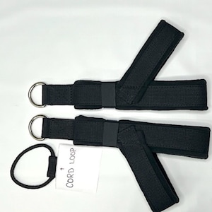 Set double loop padded pilates straps, reformer straps, pilates straps,  pilates reformer straps, pilates foot straps, Coral