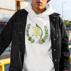 Suéter Con El Escudo De Guatemala, Colección Latinoamérica, Guatemala hoodie, Unisex Heavy Blend Hooded Sweatshirt