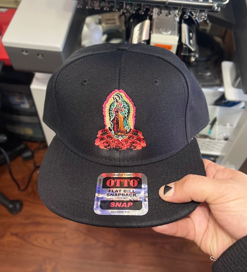 Virgen De Guadalupe Hat Gorra Bordada Con Virgen De Etsy
