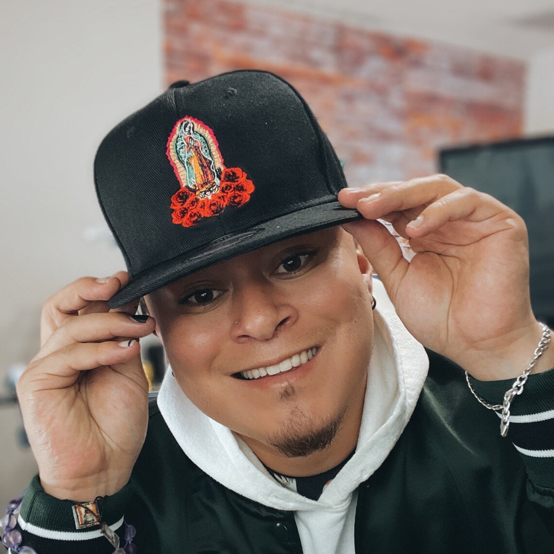 Virgen De Guadalupe Hat Gorra Bordada Con Virgen De Etsy