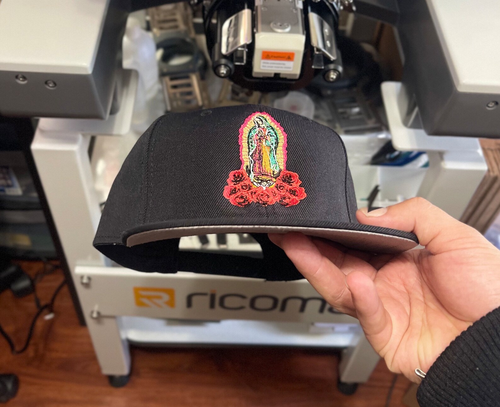 Virgen De Guadalupe Hat Gorra Bordada Con Virgen De Etsy