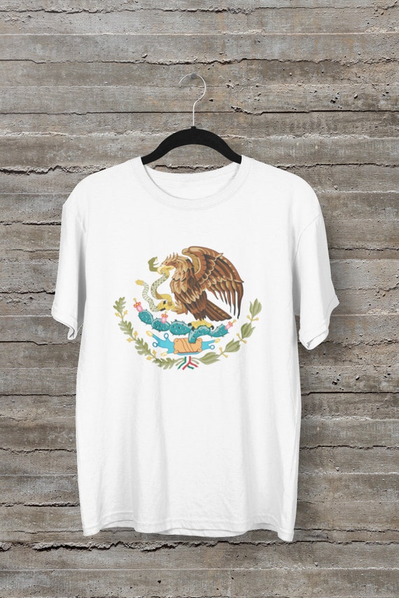 Mexico T-shirt Camisa Con El Escudo De México Mexico Shirt - Etsy Finland