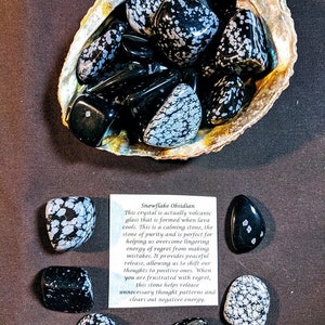 Snowflake Obsidian Tumbled