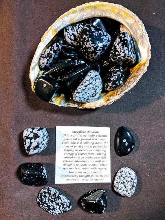 Snowflake Obsidian Tumbled