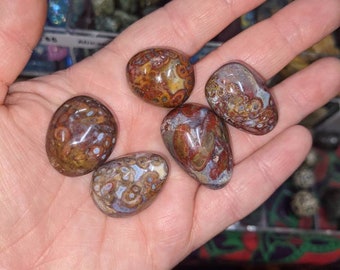 Plum Blossom Jasper Tumbled - Etsy