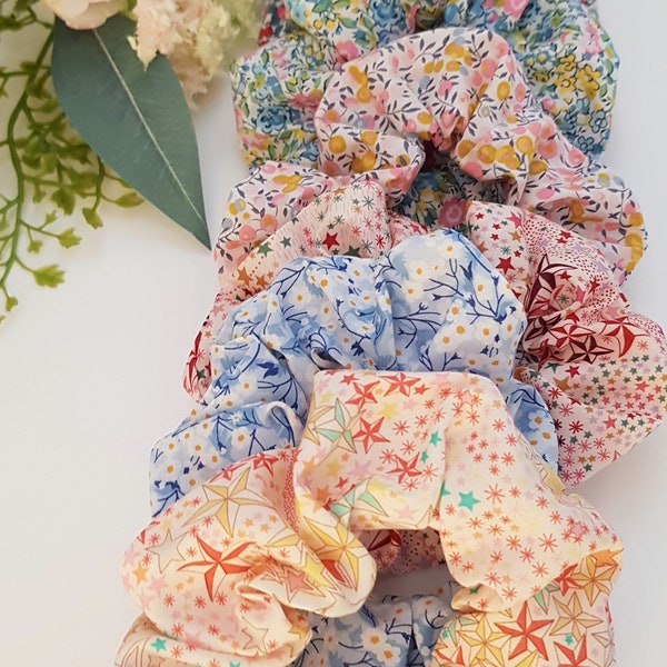 Liberty of London fabric scrunchies,Tana Lawn-hair accessory-scrunchie-gift for her- liberty scrunchie