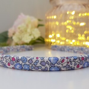 Liberty of London skinny-alice band-head band-hairband-tana lawn-hair accessory-gift for her- 1cm width headband image 5