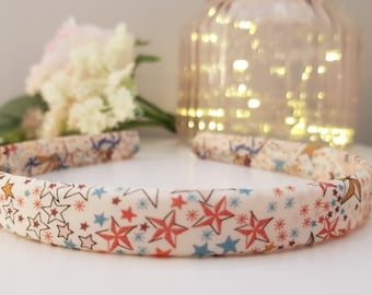 Liberty of London skinny headband// Girls hairband// Women headband// Hair clips for girls// Hair clips for Women// Adelajda brown