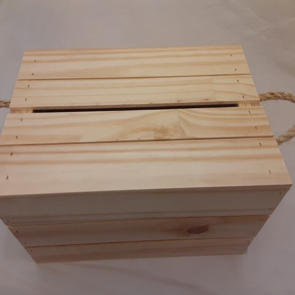 Gift card crate, wedding card box, rustic gift card crate, gift card crate with handles,special event card box,graduation event box,lockable