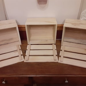 Wooden Gift Crate with Lid: Bridesmaid Groomsmen Crates (11x8x6)