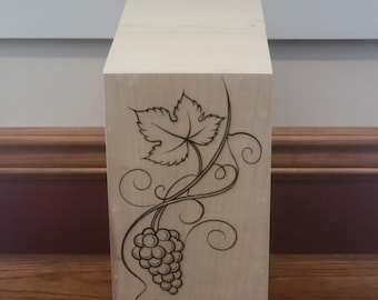 Franzia Boxed Wine Cover: Birch & Pine, Stainable Wood
