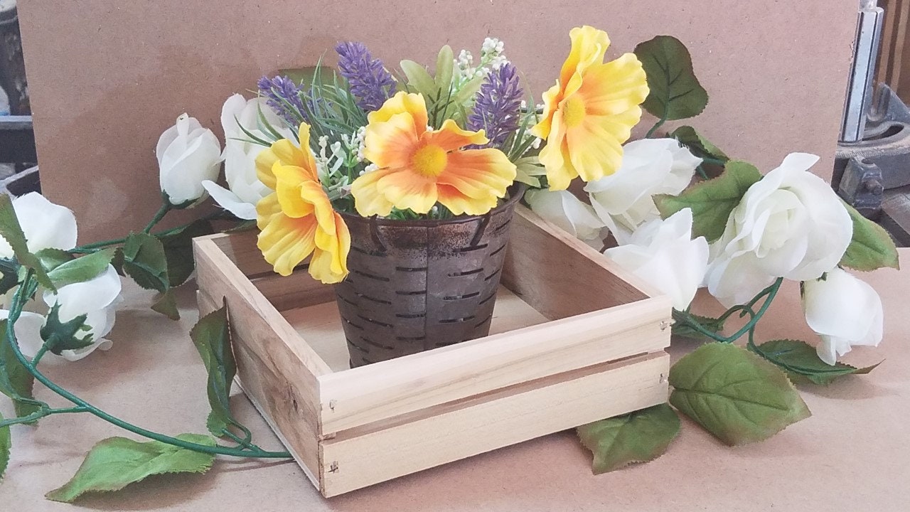 Rustic Wood Crate: 7