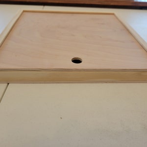 DIY Game Board Blank: 12x12&quot; Maple Birch Plywood with Sliding Lid