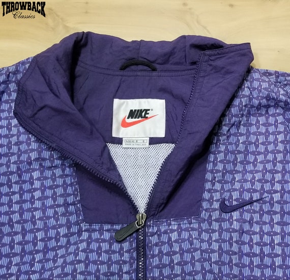 Vintage Nike 90s Windbreaker White Tag Zip Jacket… - image 2