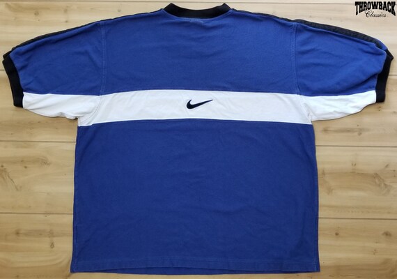 Vintage Nike 90s Heavy Tee Shirt White Tag Plain … - image 5