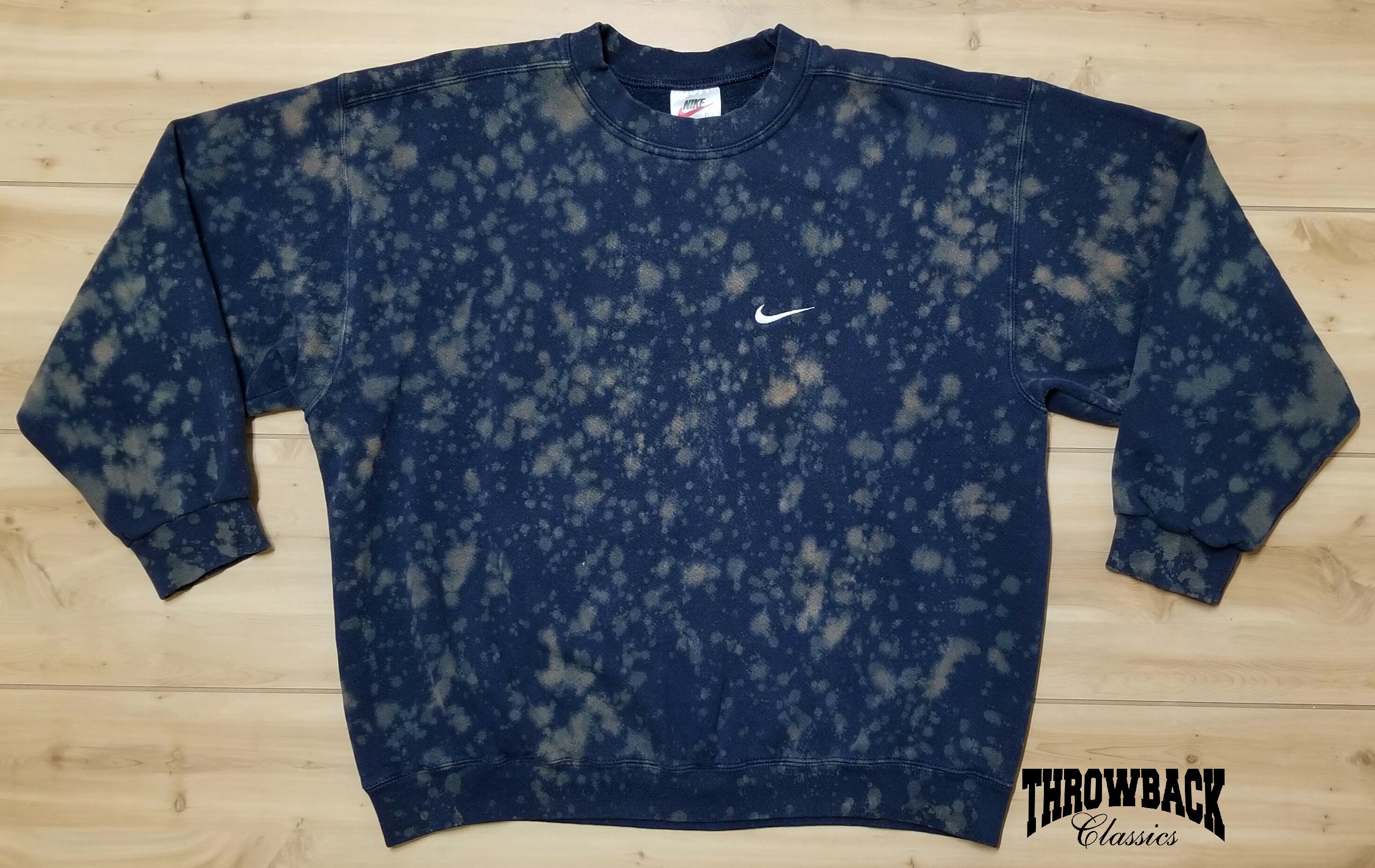 Vintage Nike 90s Crewneck Sweatshirt Bleach Dyed White Tag | Etsy Vintage Nike 90s Crewneck Sweatshirt Bleach Dyed White Tag | Etsy