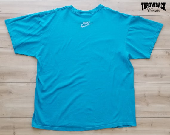 Vintage Nike 90s White Tag Swoosh Logo Tee Shirt … - image 3