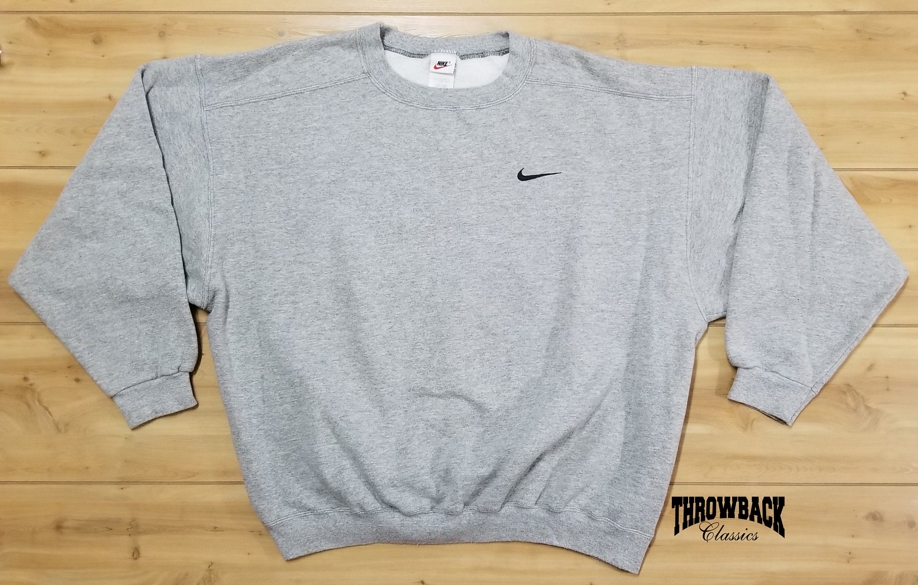 Vintage Nike Crewneck Sweatshirt White Retro Swoosh -