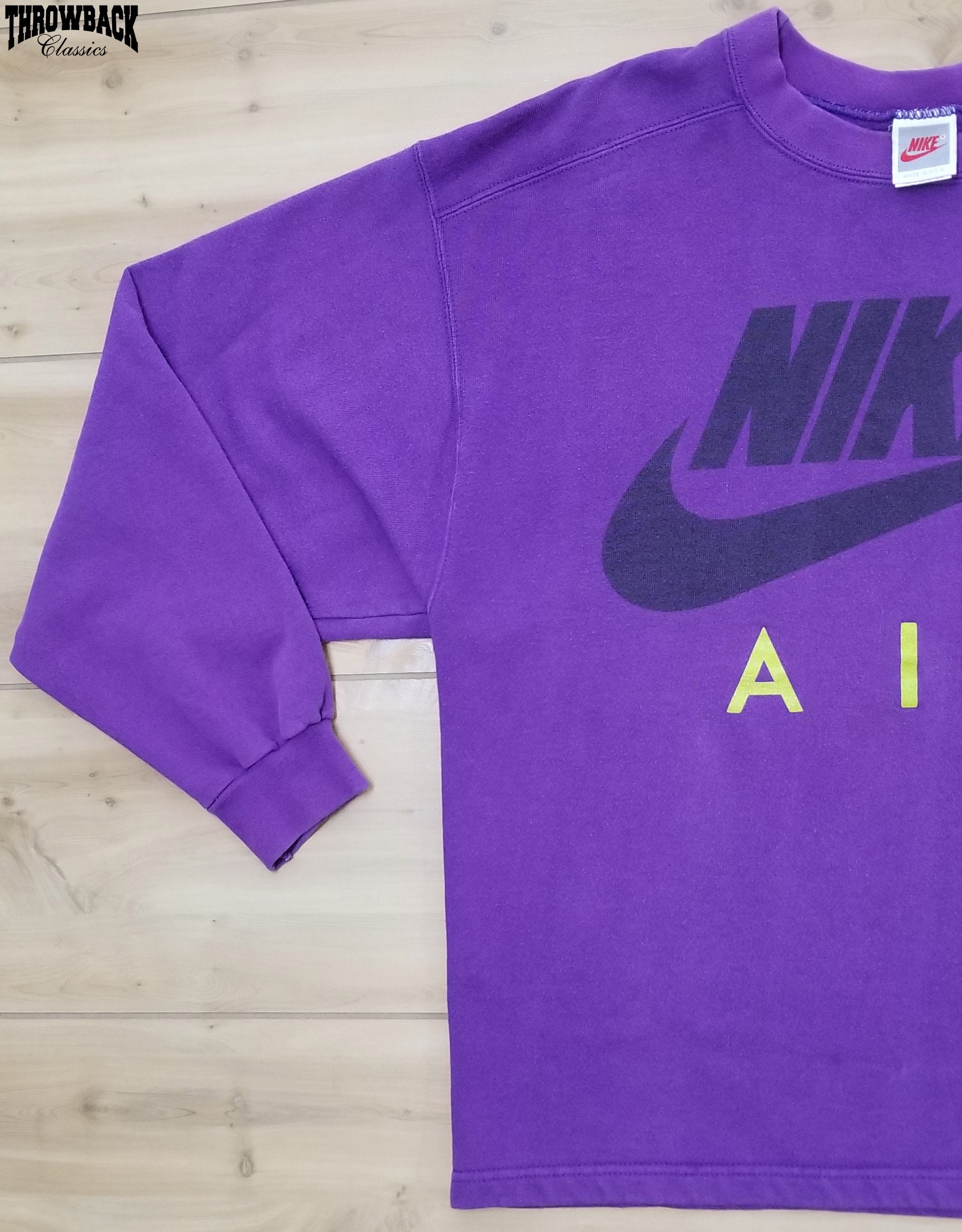 purple nike air sweatshirt