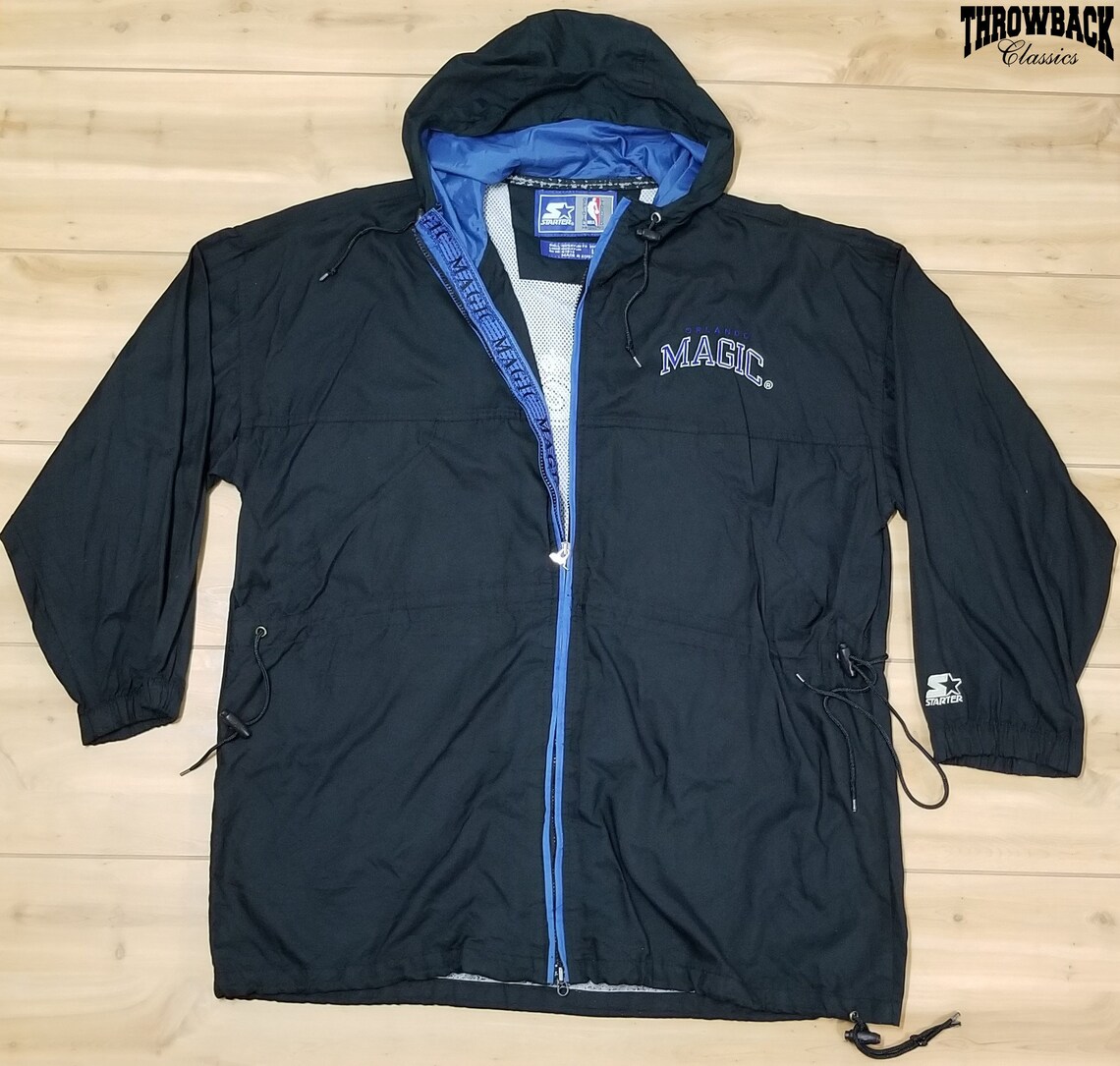 Vintage 90s Orlando Magic Starter Jacket Windbreaker Hooded | Etsy