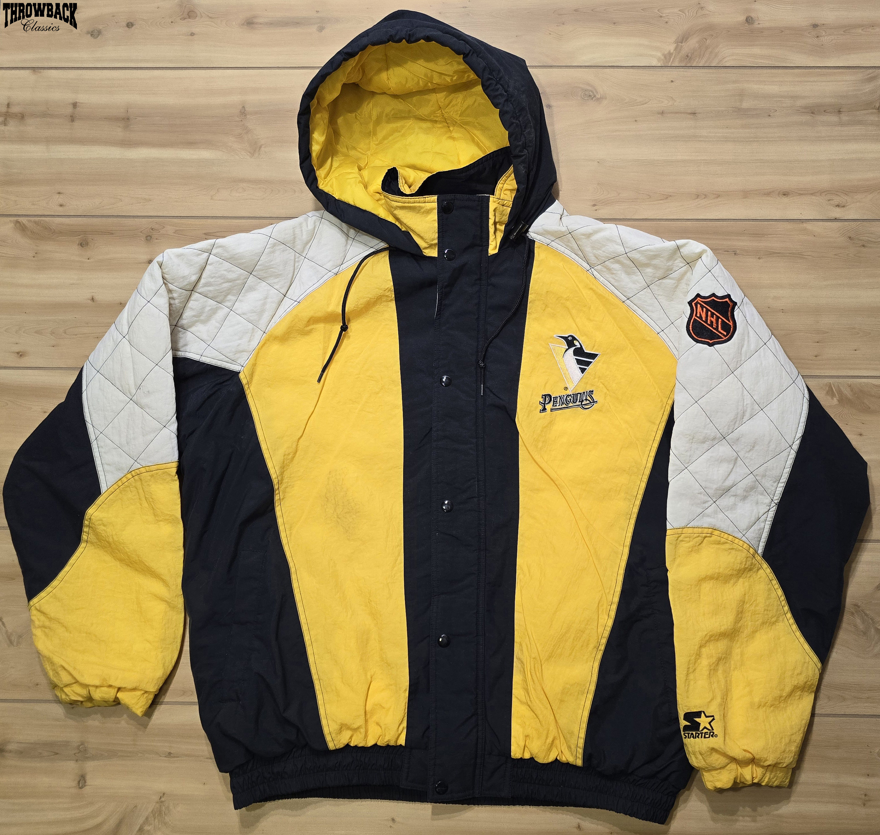 Vintage Starter Pittsburgh Penguins 90s Jacket NHL Puffer Hockey